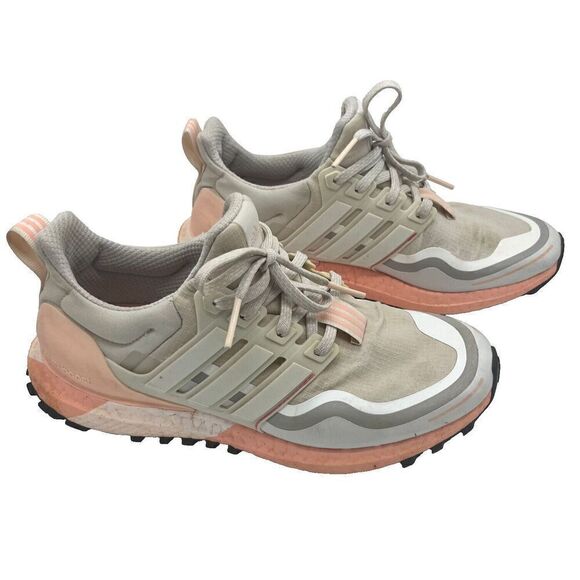 Adidas Ultraboost Guard Women Sneakers Sz 7 Gray‎ Peach Pink Trail Shoes FW5482 - Picture 3 of 10